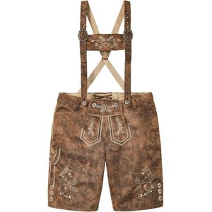 Tiroler bermuda van imitatieleer