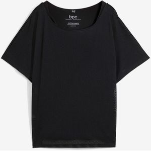 Sporttop met mesh shirt (2-dlg. set)