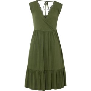 Jersey jurk met kant