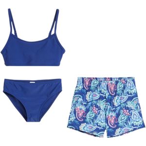Meisjes bikini en zwemshort (3-dlg. set)