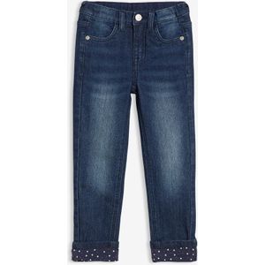 Meisjes thermojeans met jersey voering, slim fit