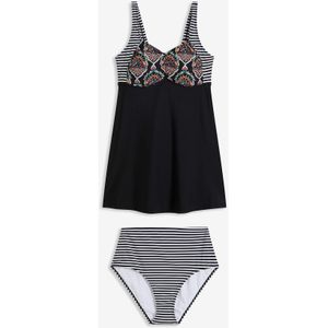 Lange tankini met gerecycled polyamide (2-dlg. set)