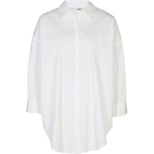 Oversized blouse van katoen met 3/4 mouwen