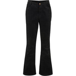 Flared stretch corduroy broek met high-waist comfortband