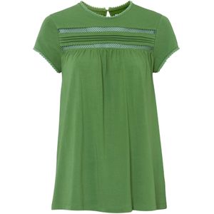 Katoenen shirt met kant