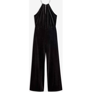 Jumpsuit van zacht fluweel