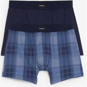 Midi boxer met katoen, strak (set van 2)