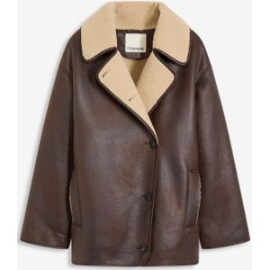 Jas van imitatielamsleer