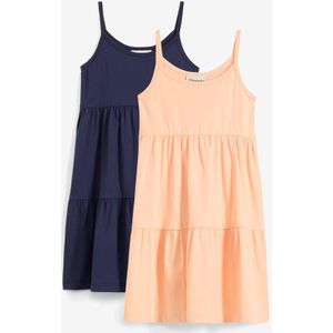 Jersey jurk (set van 2) gemaakt van puur biologisch katoen