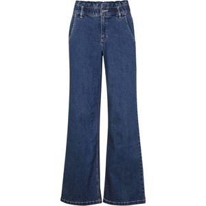 Wide leg paperbag jeans high waist