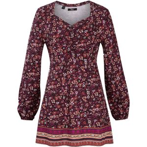 Shirt tuniek met bloemenmotief