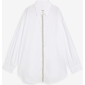 Overhemdblouse met strass