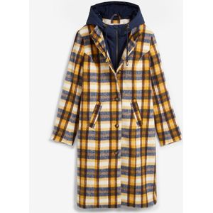 Korte coat met wol, layerlook