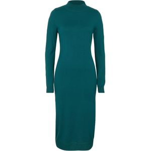 Fijn gebreide jurk met opstaande kraag