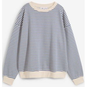 Oversized sweater met strepen