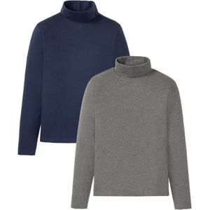 Longsleeve met col (set van 2)