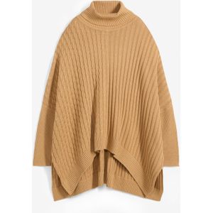 Oversized poncho trui
