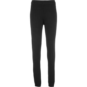 Geribde thermo legging met geribde band