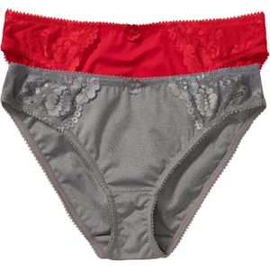 Slip met subtiel kant (set van 2)