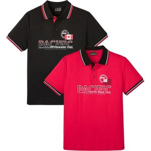 Poloshirt van puur katoen (set van 2) met korte mouw