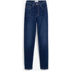 Straight thermojeans met high waist