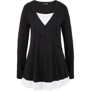 Shirt tuniek van katoen-viscosemix