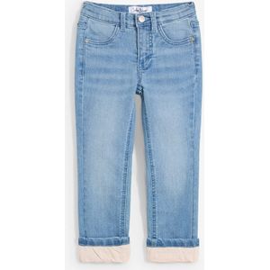 Meisjes thermojeans met jersey voering, slim fit