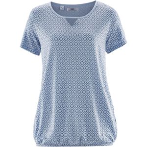 Shirt met elastiek, korte mouw