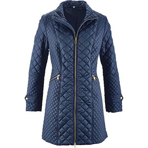 Lange gewatteerde jas