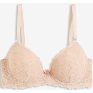 Voorgevormde bh met gebloemd borduursel