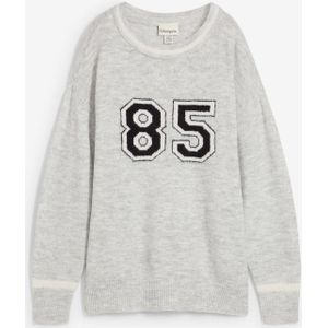 Oversized trui met oversized schouders