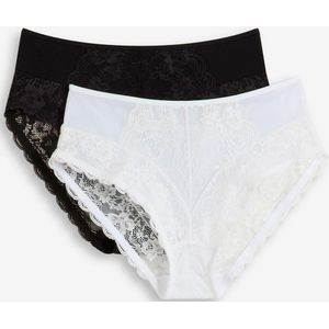 Maxislip (set van 2) met sierlijk kant