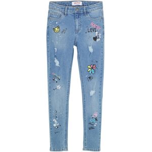 Meisjes skinny jeans, mid waist