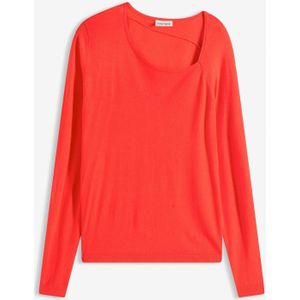 Trui van soepelvallende viscose