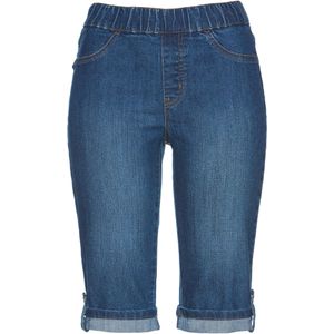 Jeans bermuda met elastische band