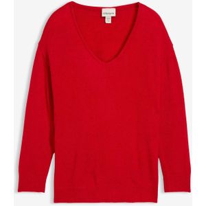 Lange oversized trui met splitten opzij