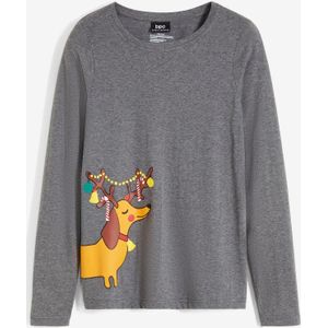 Longsleeve met kerstprint