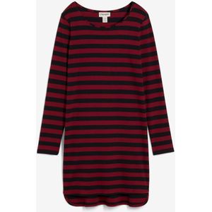 High-low jurk van zwaar katoen