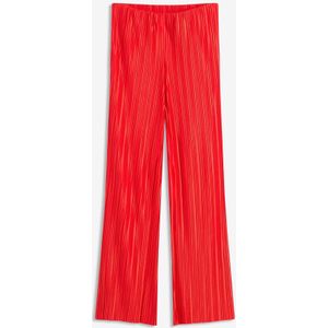 Jersey broek met plissé