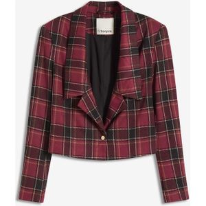 Korte blazer met sierknop
