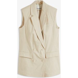 Linnen blazer zonder mouwen