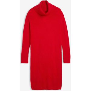 Oversized gebreide jurk met col