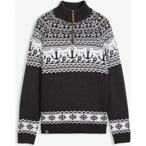 Maritieme Noorse trui met schipperskraag