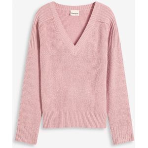 Oversized trui met V-hals