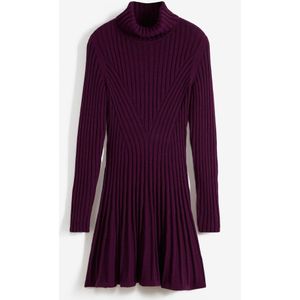 Gebreide jurk met col