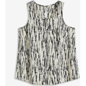 Trapeze top met batikprint