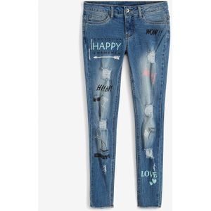 Skinny jeans met mid waist