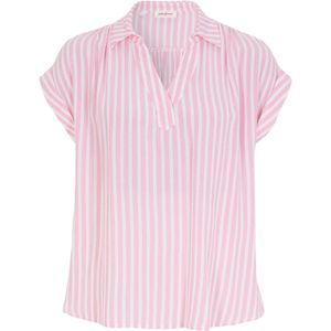 Blouse van soepele viscose, korte mouw