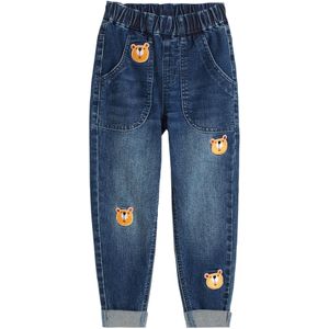 Jongens jeans met print, regular fit
