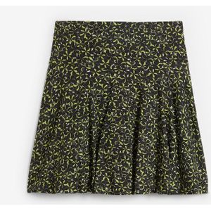 Korte high waist broekrok van zachte viscose